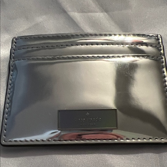 Kate spade Silver Card Holder with tags - Picture 2 of 9